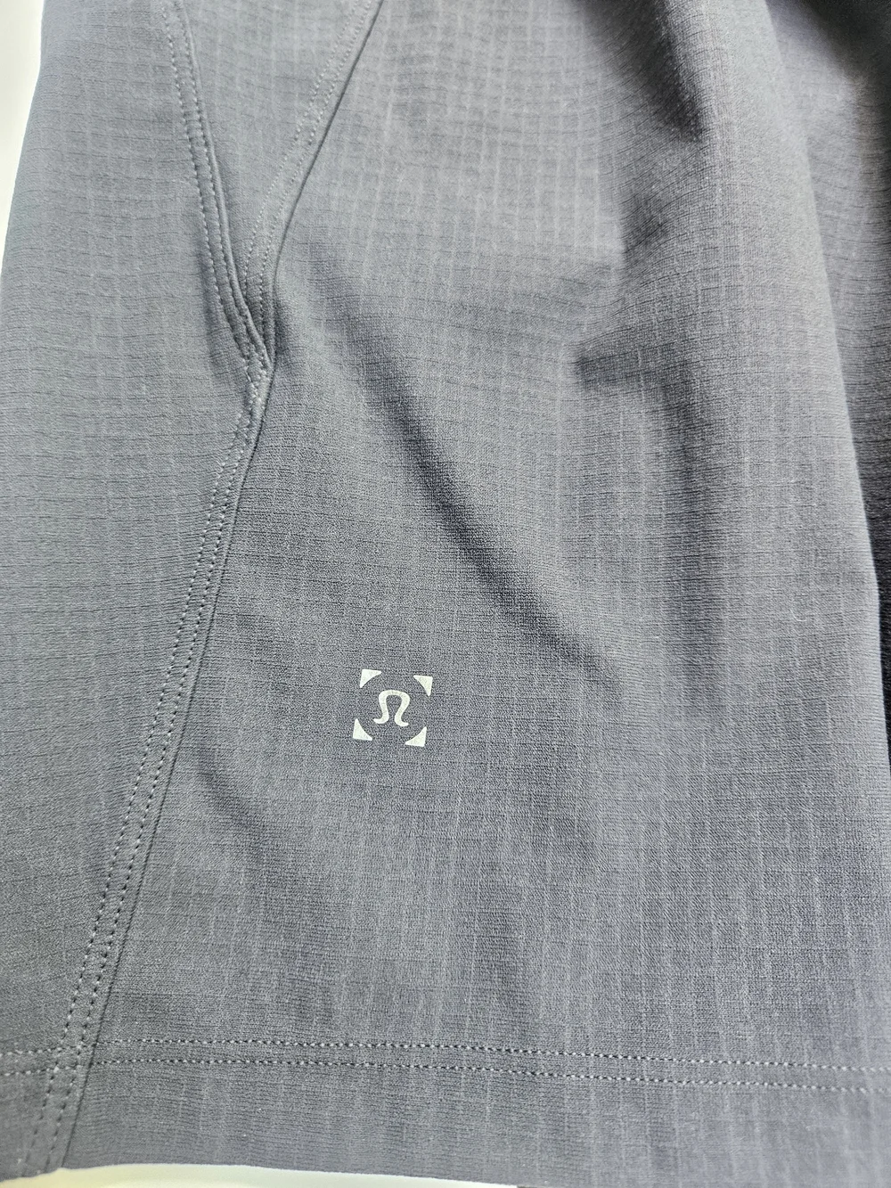 Lululemon Men's Black Textured Athletic Gym Running Shorts Size M Zip Pocket